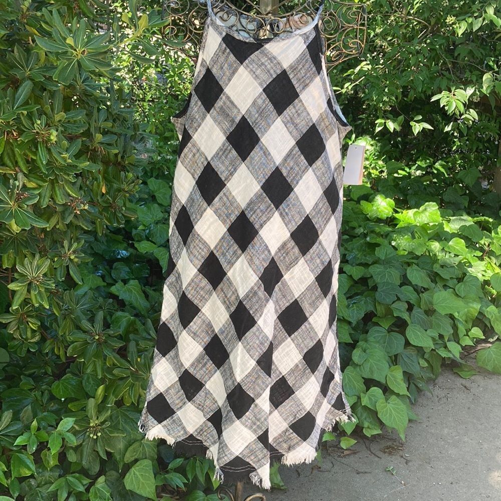 NWT Philosophy Buffalo Print Linen Blend Dress Size 12